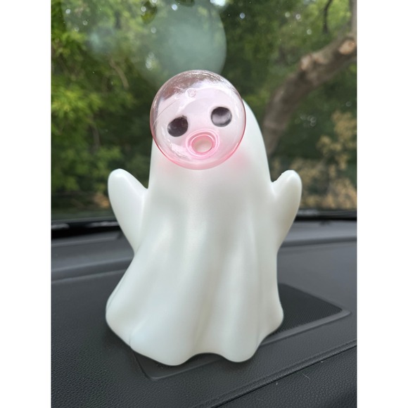 Other - DG Pink Bubblegum Ghost Bubble Blowmold Figurine Halloween Spooky Decor White
